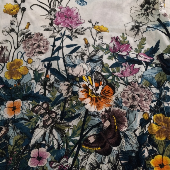H&M Floral Print Tunic Tee Shirt | US XS - Picture 3 of 5